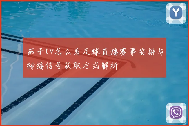 茄子tv怎么看足球直播赛事安排与转播信号获取方式解析